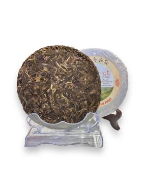 Bánh trà lên men Papao vò máy 200gram - Shan Tuyết cổ thụ Tà Xùa, Sơn La 1 búp 2 lá